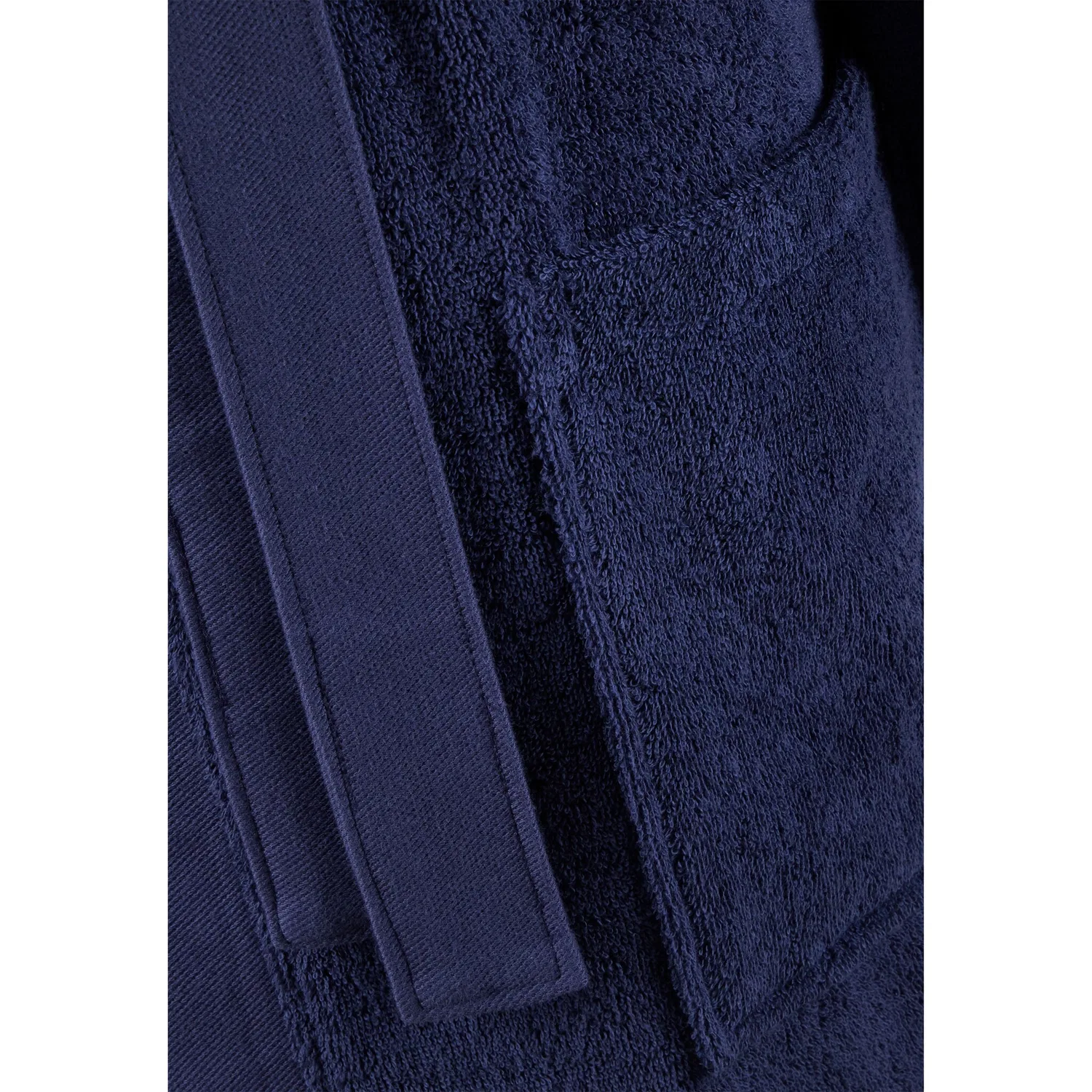 Халат женский Lacoste L DEFILE, с вышивкой крокодила, Navy Silver — фото 3