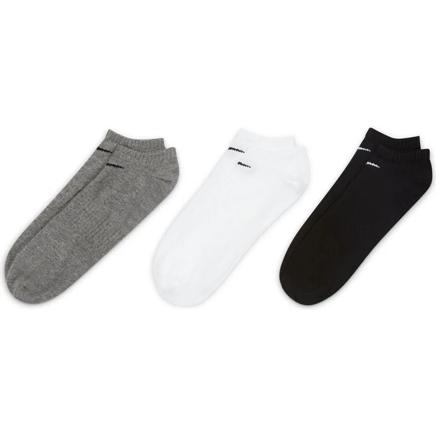 Носки спортивные Dri-FIT с поддержкой свода стопы Nike Everyday Lightweight Training No-Show Socks, M, Разноцветный