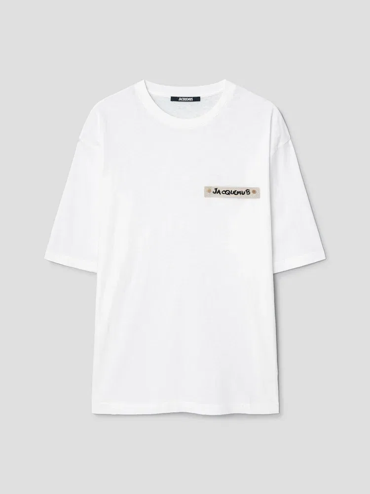 Футболка с коротким рукавом оверсайз Le T-Shirt Plage JACQUEMUS, White