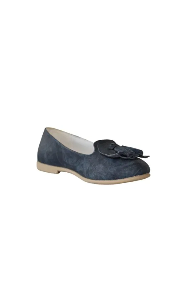 Детские балетки для девочек без каблука Vicco, Navy Blue