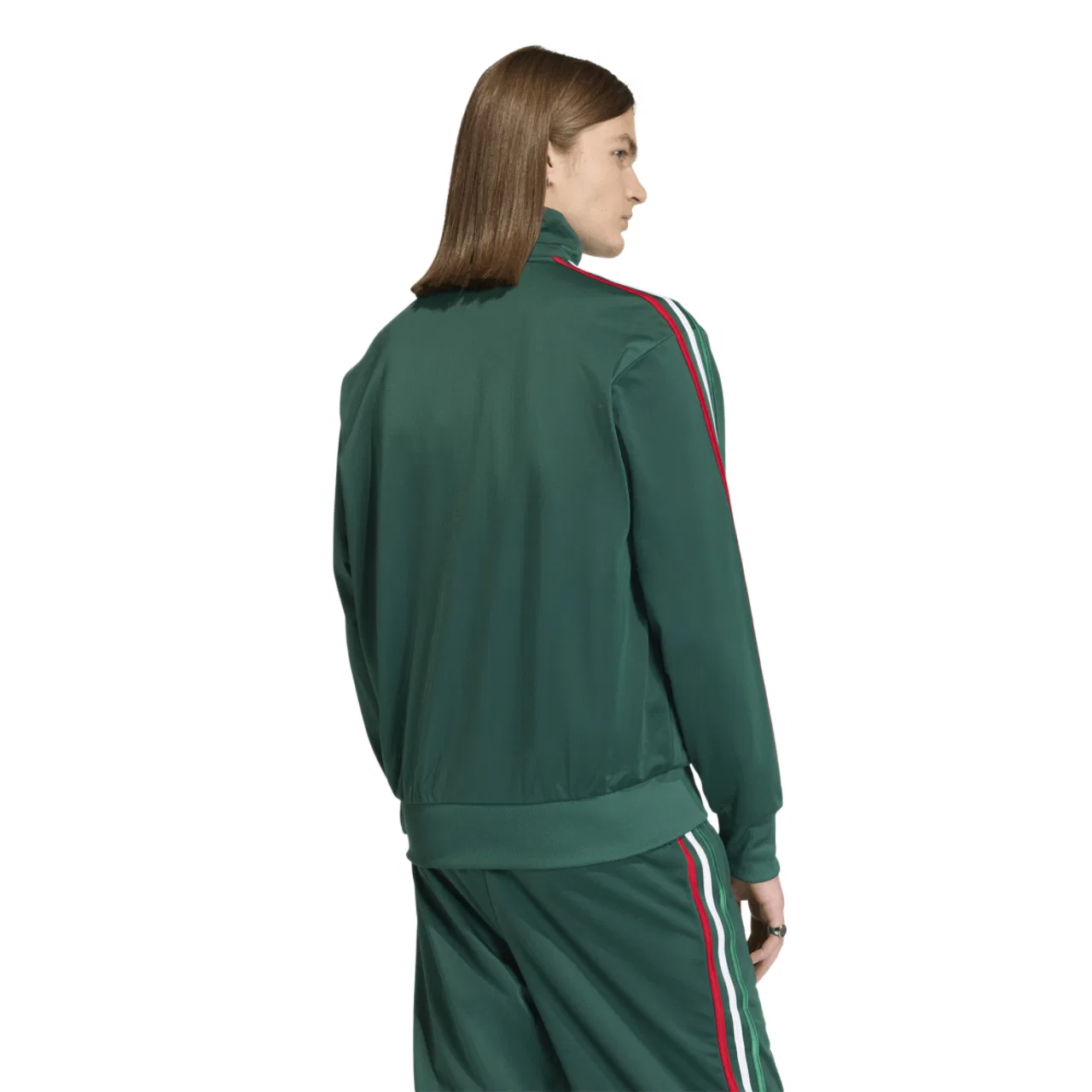 Мужская куртка Firebird Track Top Adidas, зеленый/красный — фото 2