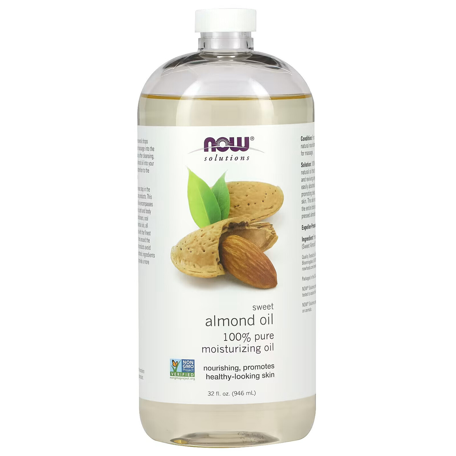 

NOW Foods, Решения, масло сладкого миндаля, 946 мл