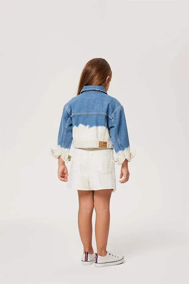 Детские шорты для девочек джинсовые Lee Cooper, White Jean — фото 3