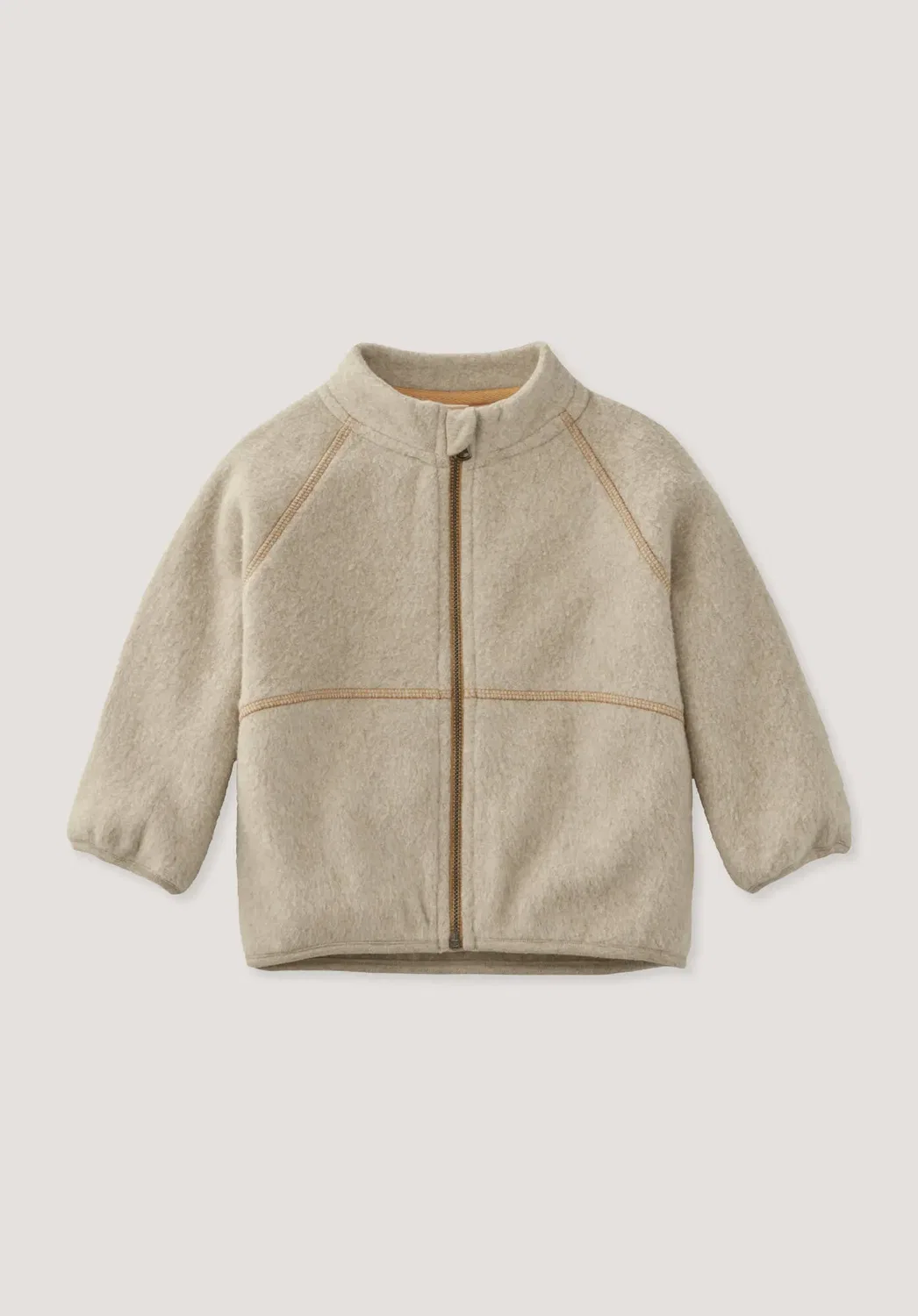 Куртка переходная на флисе Softfleece Hessnatur, золотисто-песочный
