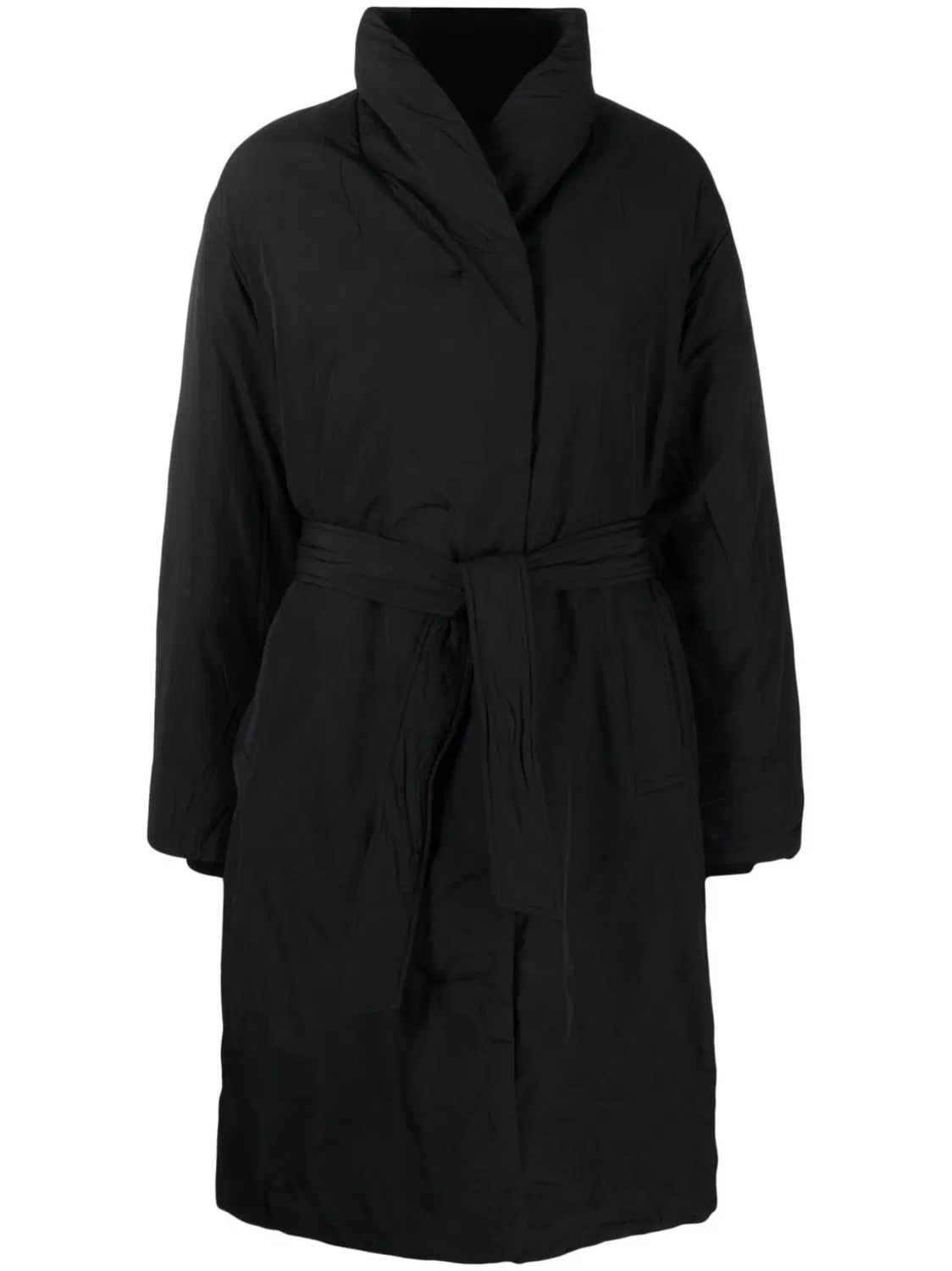 Утепленное Пальто С Однобортной Застежкой Calvin Klein, черный