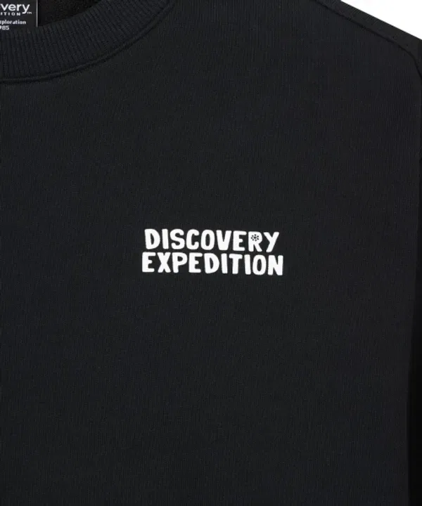 Свитшот детский с графическим принтом, Discovery Kids, черный — фото 4