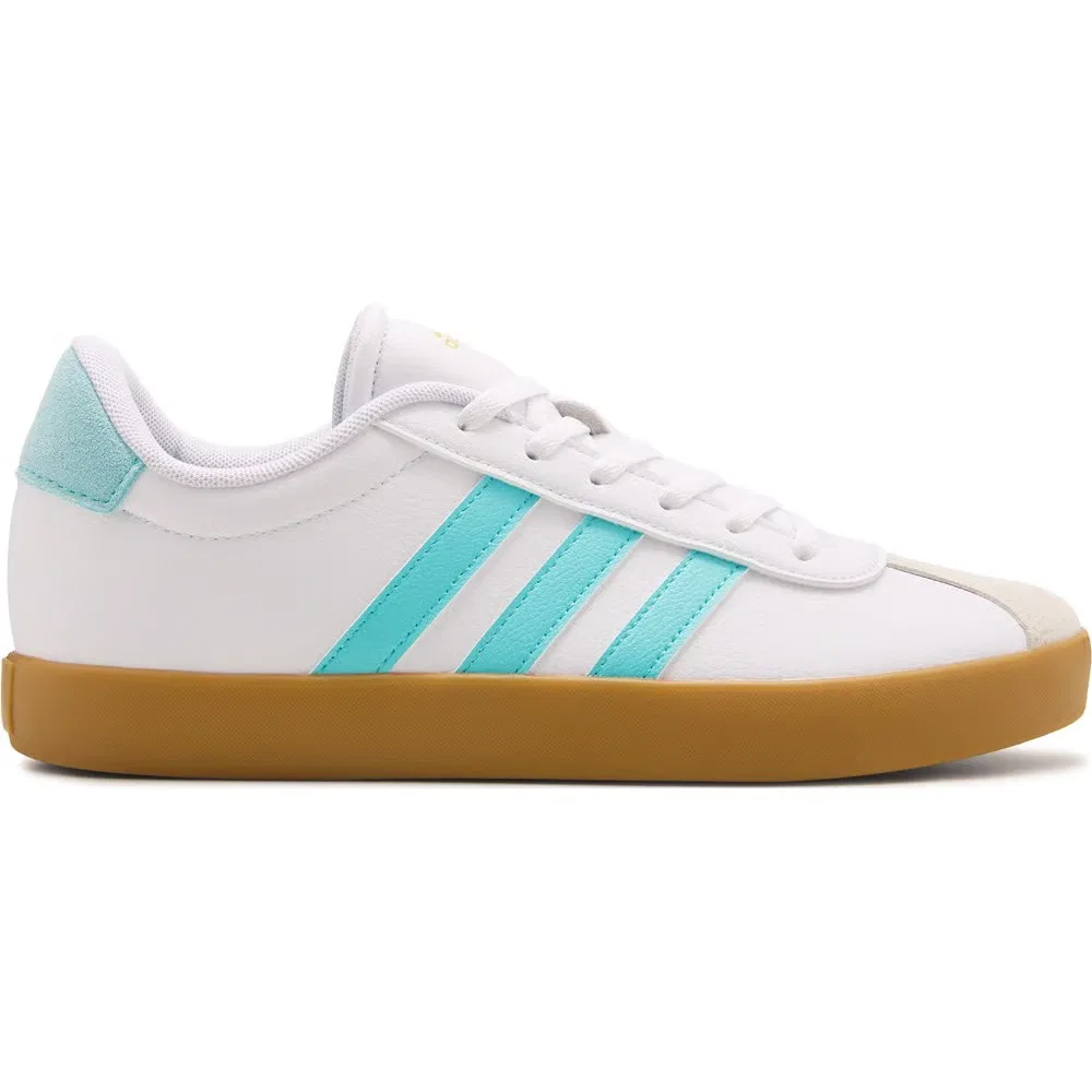 Детские кроссовки VL Court 3.0 Adidas, White/Blue — фото 2