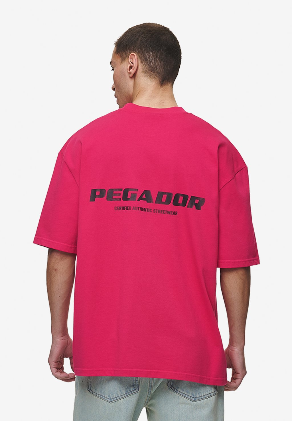 

Футболка с принтом COLNE LOGO OVERSIZED TEE Pegador, розовый