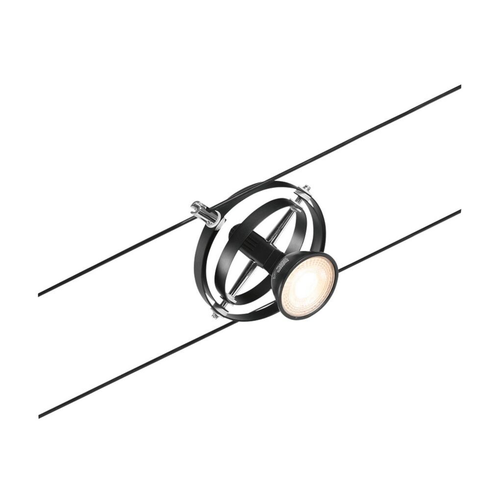 

Paulmann Wire Systems, матовый черный, круглый GU5.3