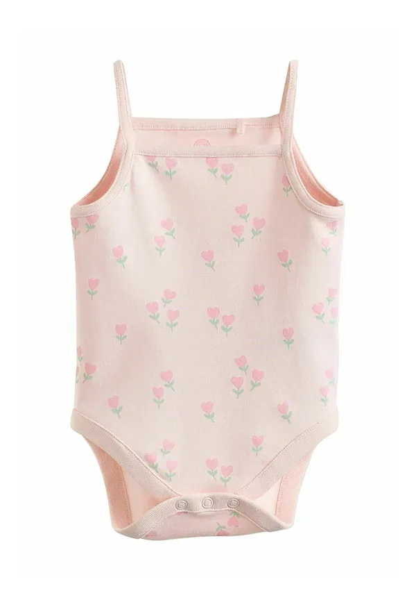 Комплект боди с принтом Regular fit - vest baby bodysuits 5 pack, Next, Pink, розовый — фото 3