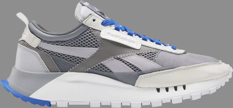 Кроссовки classic leather legacy 'cold grey blue' Reebok, серый - фото