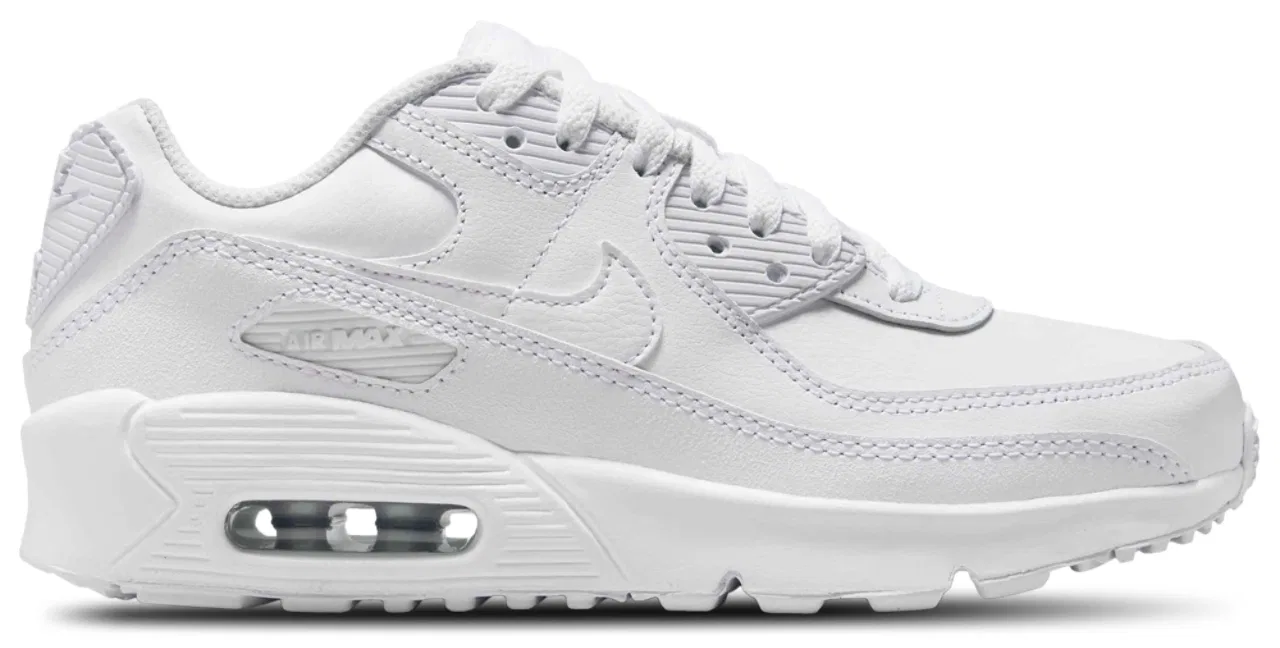 Кроссовки для мальчиков Nike Air Max 90, цвет White/White/Metallic Silver