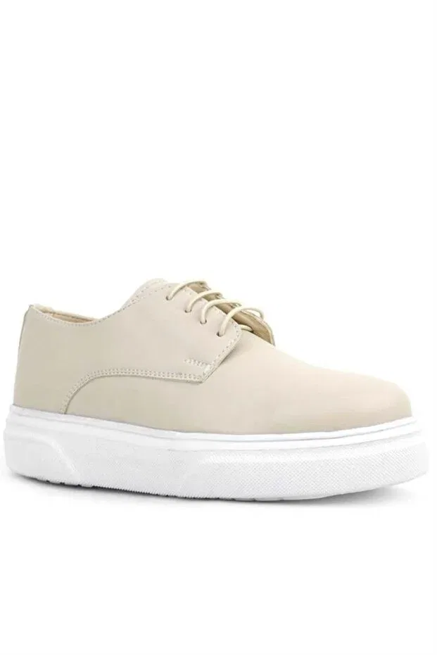 Детские классические туфли для мальчиков на высокой подошве Rakerplus, Nude Color — фото 3