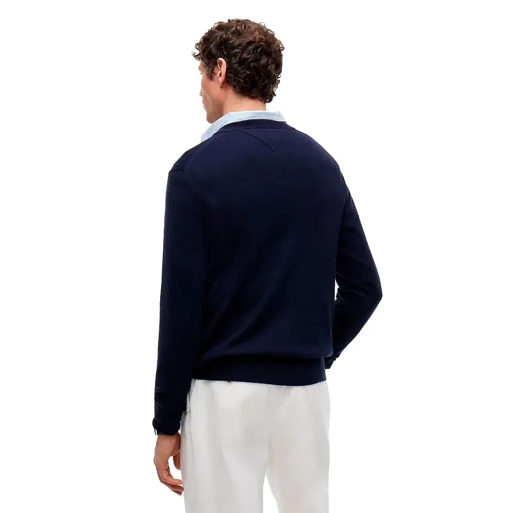 Мужской свитер с V-образным вырезом Tommy hilfiger, Blue — фото 2