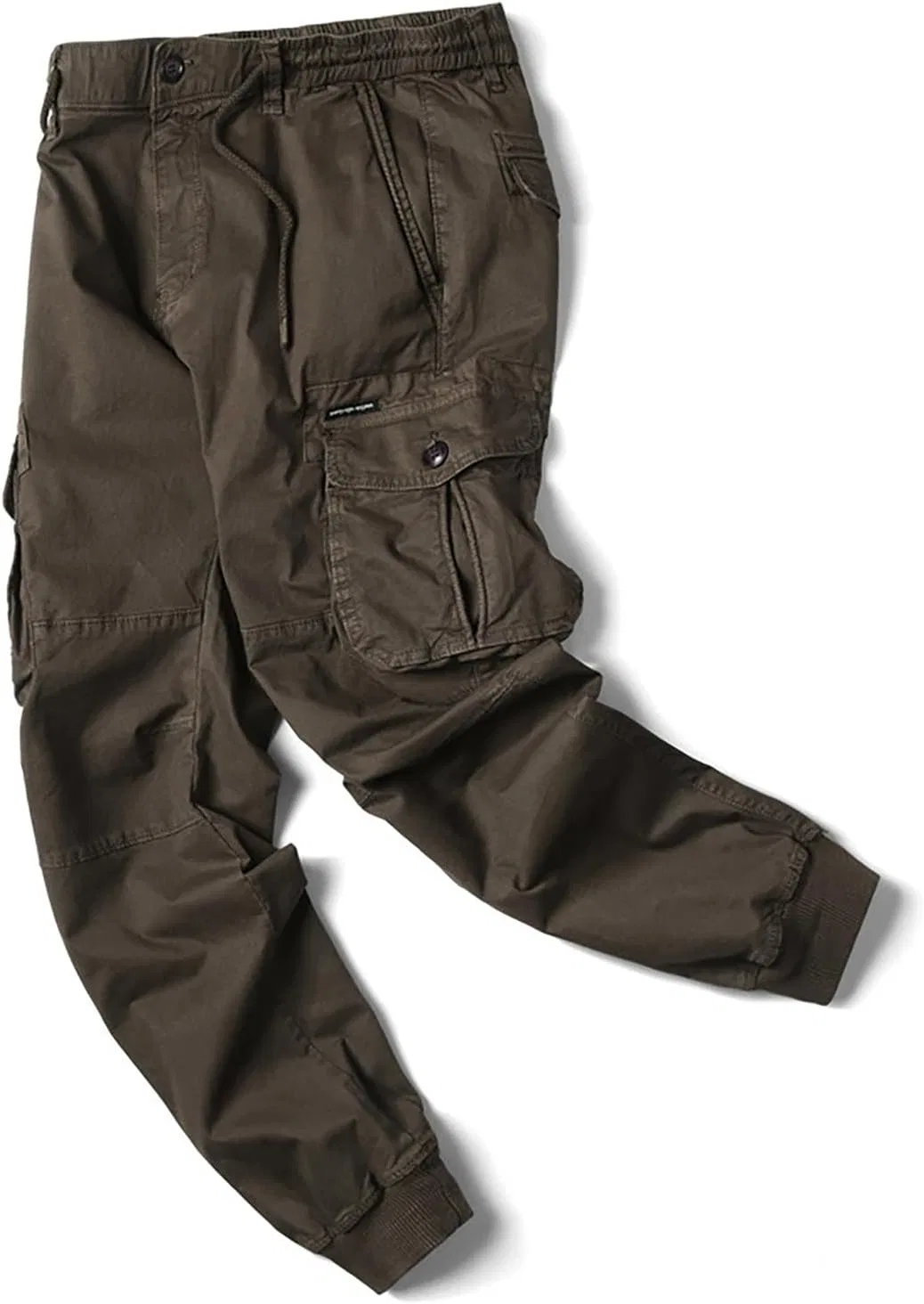 Мужские карго-брюки с зауженным кроем, Cargo Pants, кофейный — фото 4