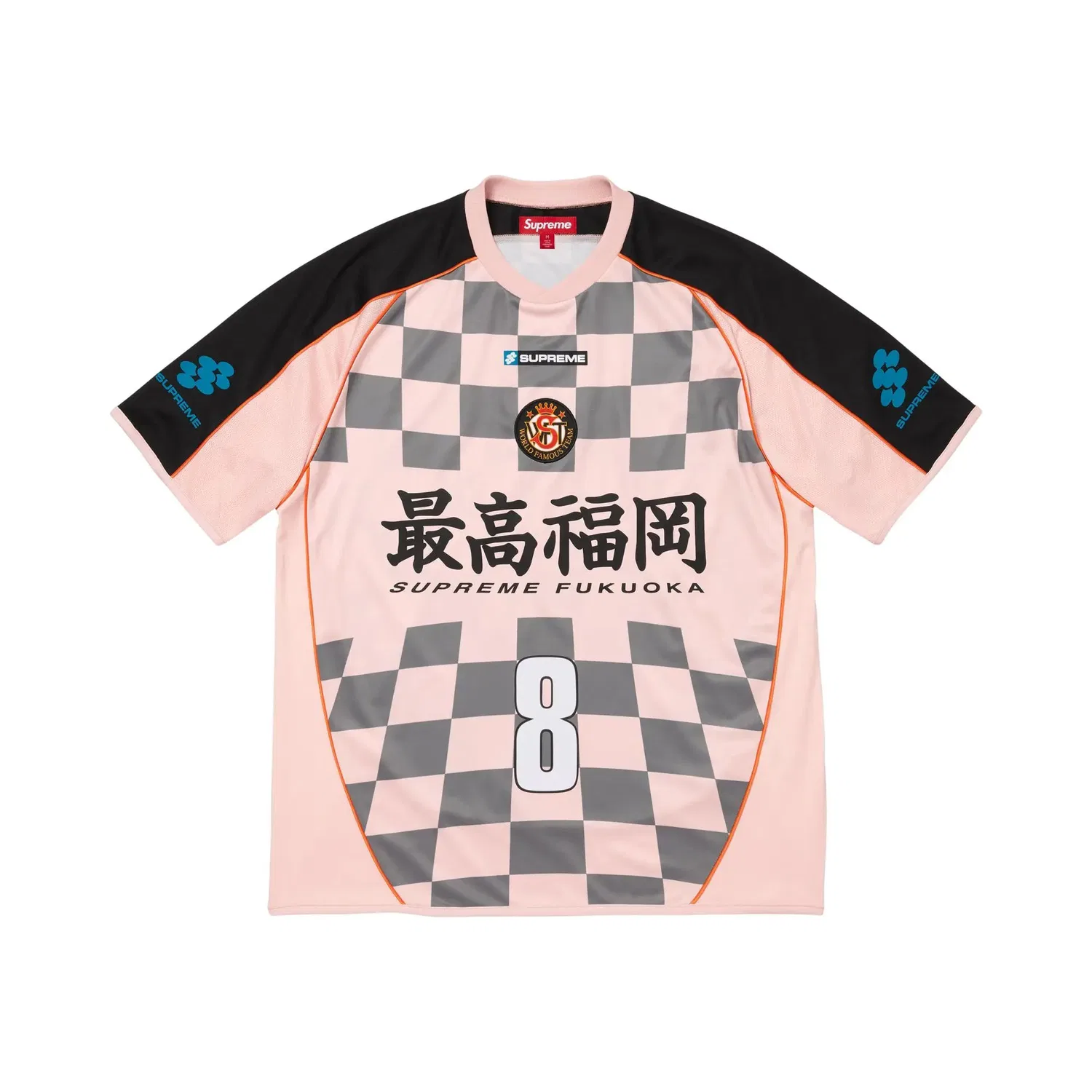 Футболка Supreme Checkerboard Jersey, розовый