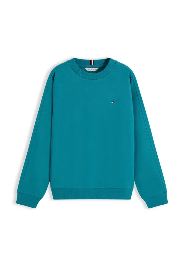 Свитшот хлопковый Tommy Hilfiger, бирюзовый — фото 4