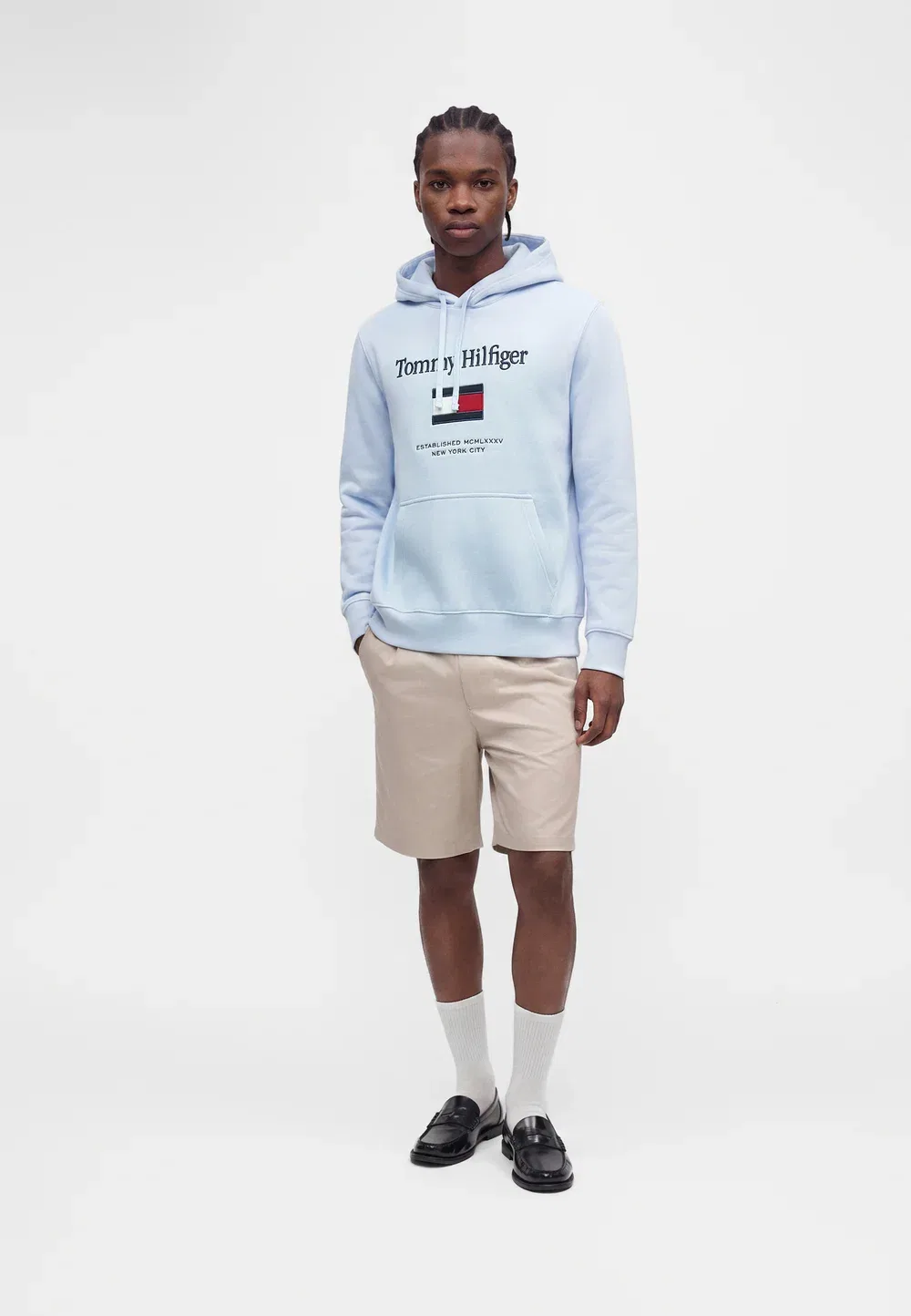 Толстовка с эмблемой флага - толстовка Tommy Hilfiger, Sky Blue — фото 2