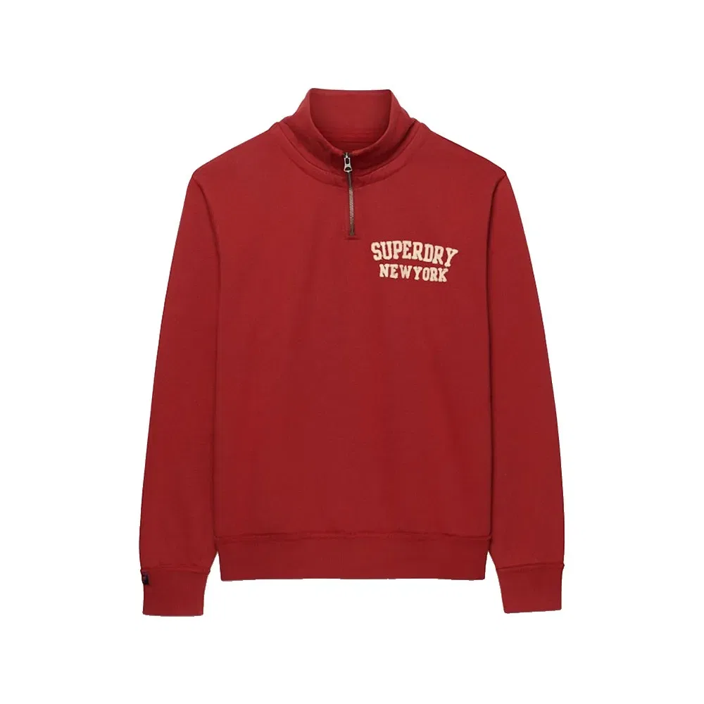 Свитшот с полузастежкой Vintage Athletic Superdry, красный — фото 3