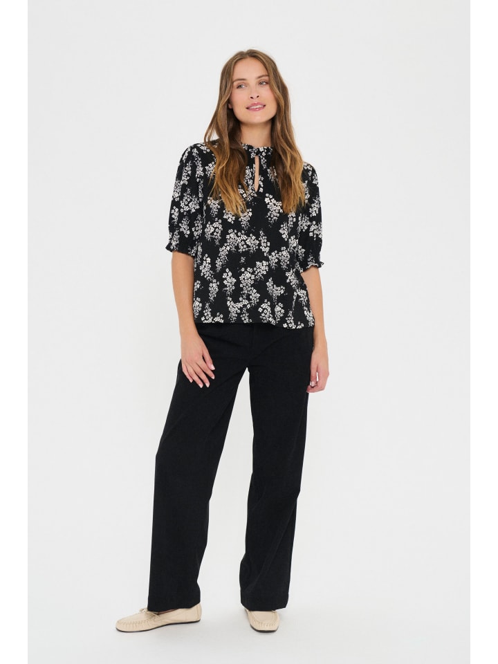 

Блузка с короткими рукавами LenyaSZ, прямого кроя, в цвете Black Flower Lane SAINT TROPEZ