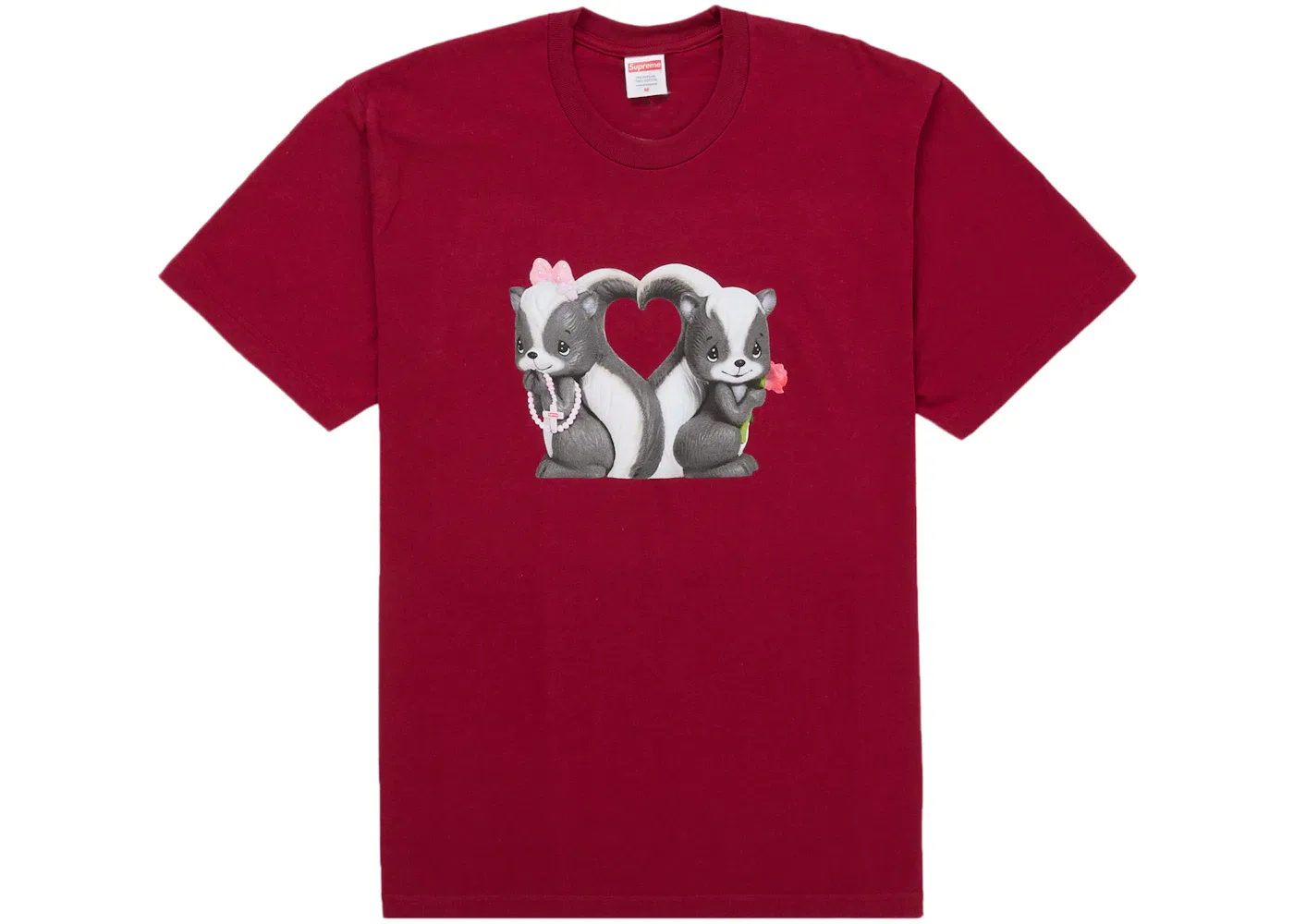 Мужская футболка с принтом Supreme Tee, Cardinal