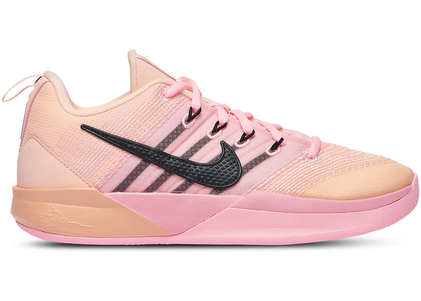 Детские кроссовки для девочек с принтом Nike Sabrina 3 Nike, Crimson Tint/Black/Arctic Punch/Light Current Blue
