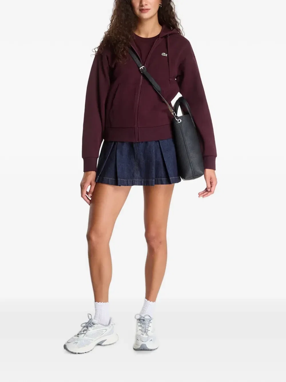 Толстовка на молнии с нашивкой-логотипом Lacoste, фиолетовый — фото 2