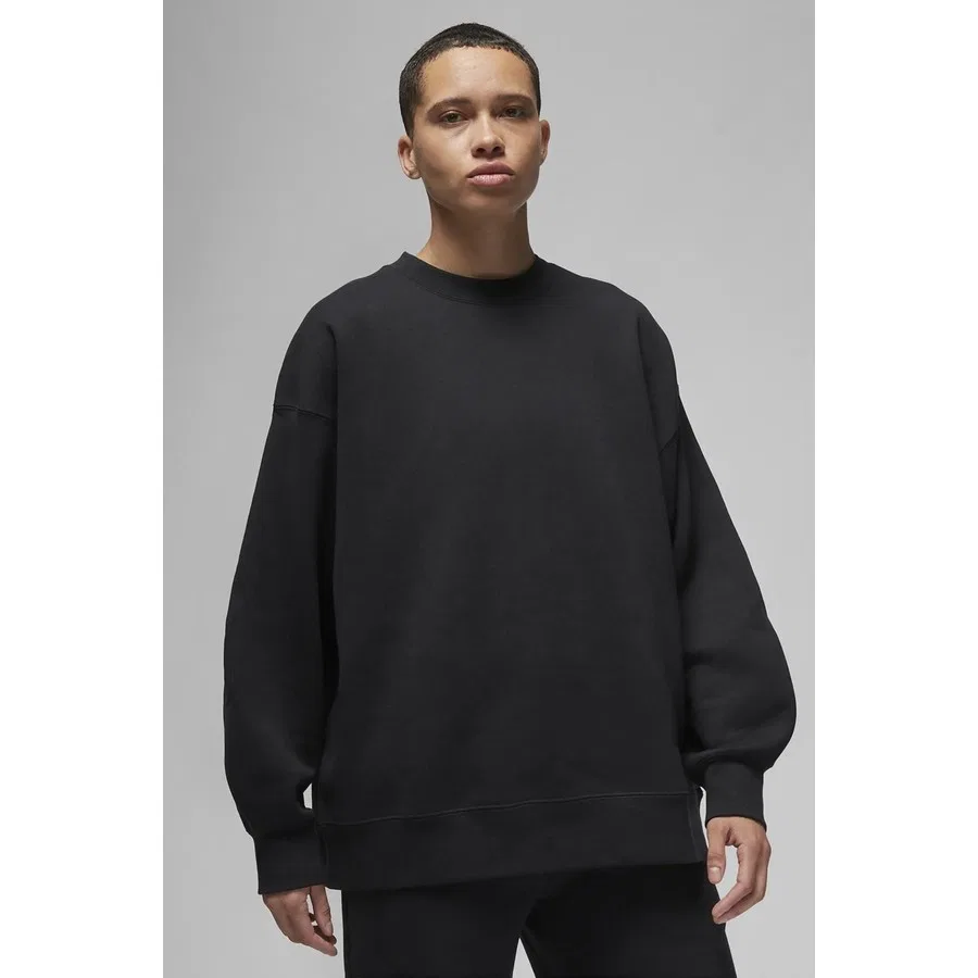 Женский свитшот оверсайз Jordan Jumpman Flight Fleece Crew Nike, Черный