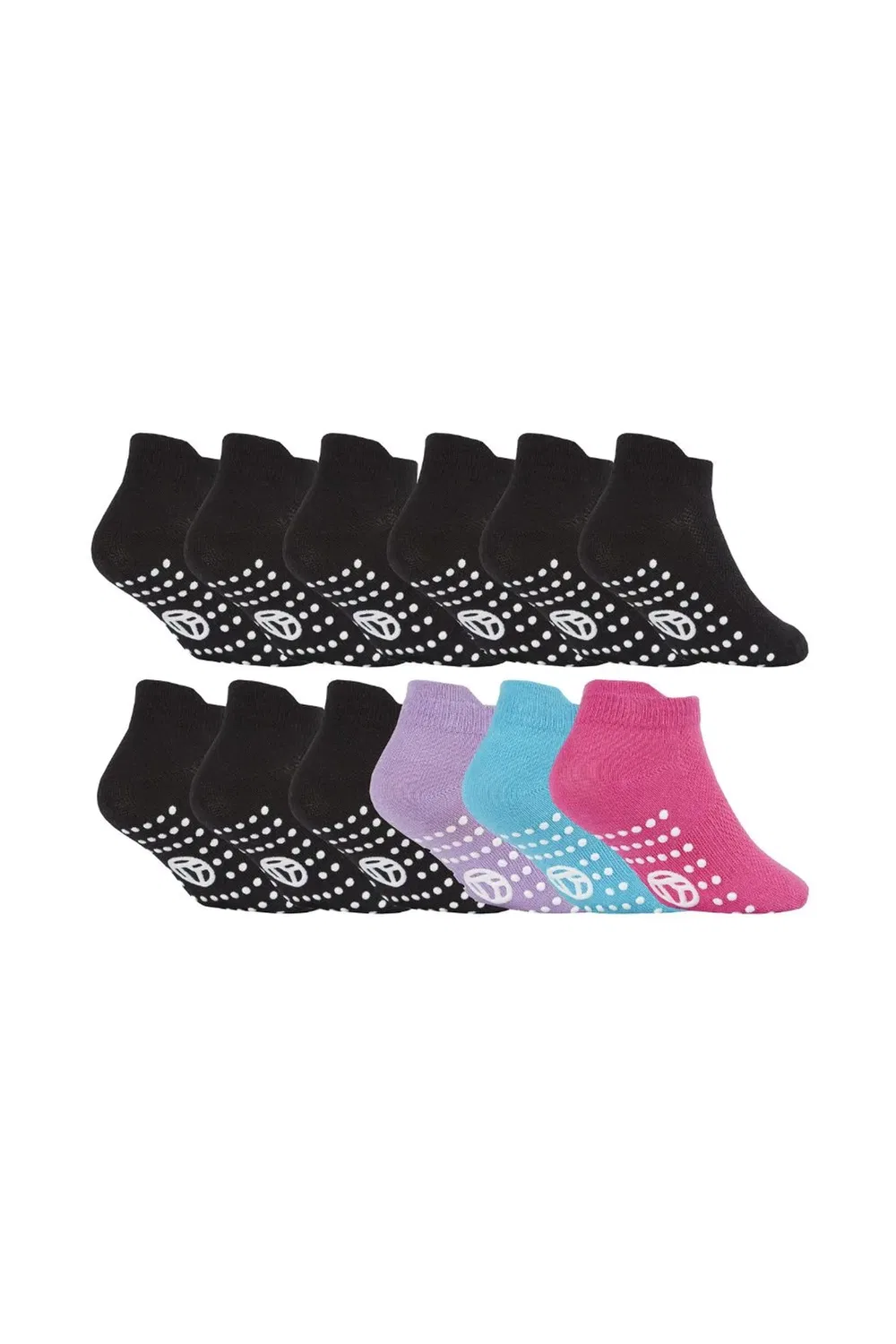 Носки хлопковые дышащие без скольжения для фитнеса Sock Snob, Black