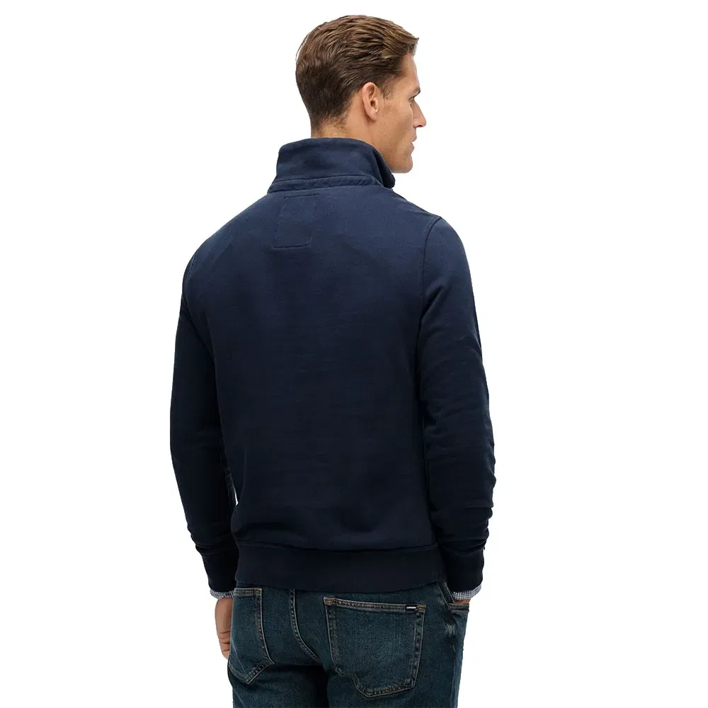 Мужской свитшот с полузастежкой Vintage Athletic Half Button Superdry, Blue — фото 2