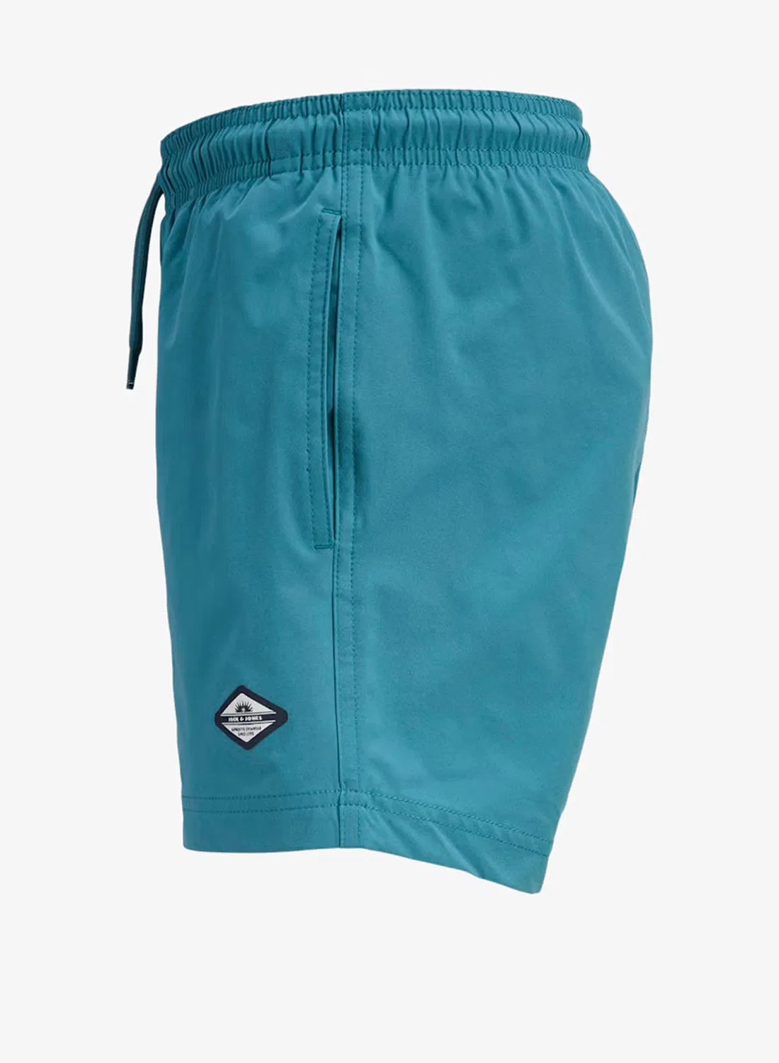 Шорты для плавания с логотипом и кулиской Jack & Jones Junior, синий — фото 3