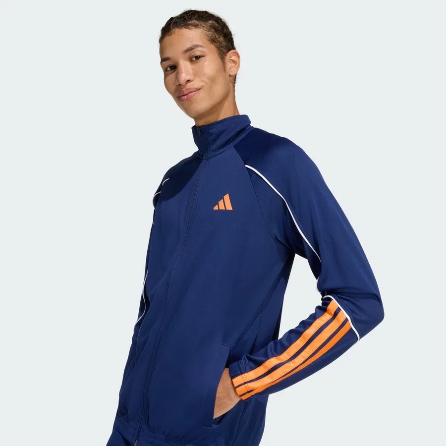 Спортивный костюм с длинным рукавом и брюками Stadium 3-Stripes adidas, Синий — фото 4