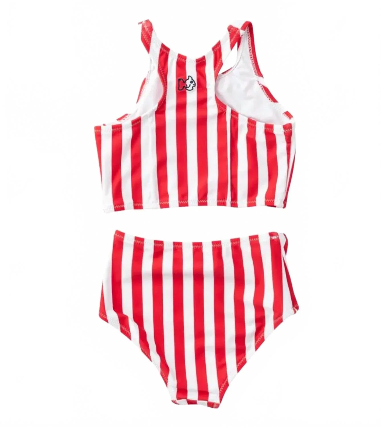 Детский купальник бикини с треугольным лифом Beachcomber PRODOH, Watermelon Stripe — фото 2