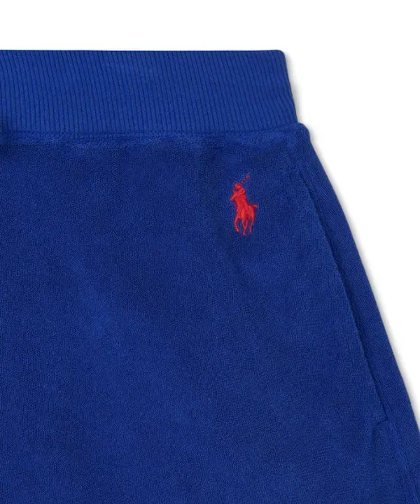 Шорты с завязкой из махры, Polo Ralph Lauren, синий — фото 3