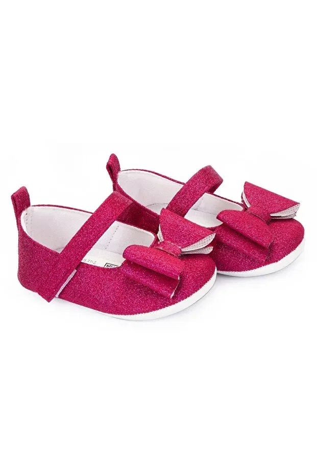 Детские балетки для новорожденных девочек с хлопковой подкладкой, Baby Pattini, Fuchsia