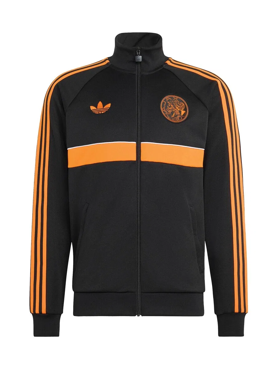 Тренировочная куртка ADIDAS PERFORMANCE 'Ajax Amsterdam' черного цвета