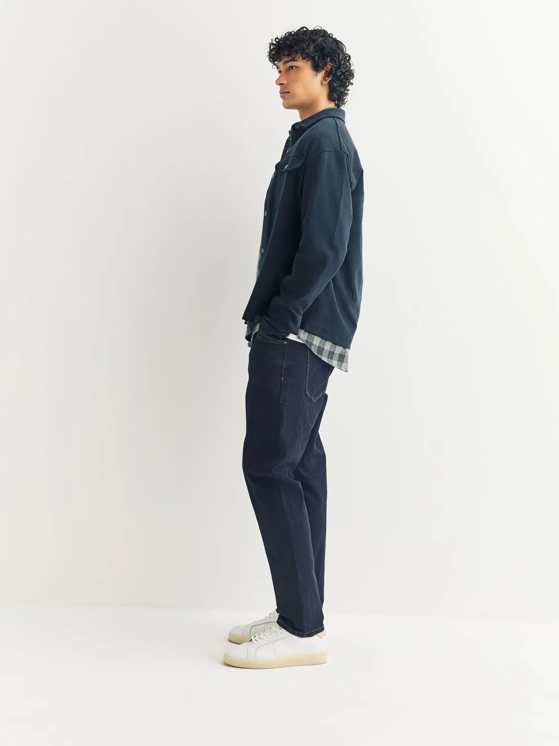 Джинсы классические Slim Fit Next, Blue Indigo Rinse — фото 3