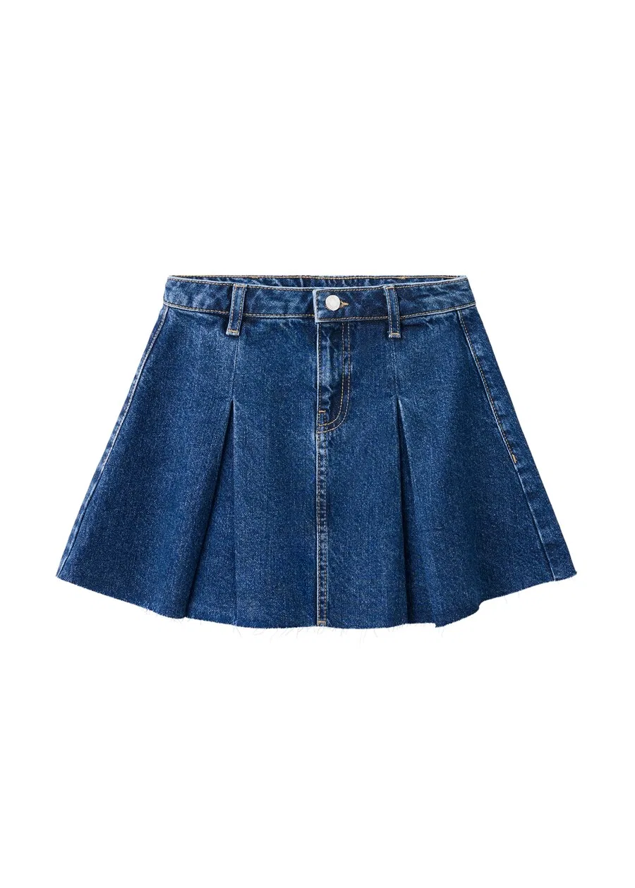 Детская юбка MANGO KIDS 'ALEXIA' темно-синего цвета