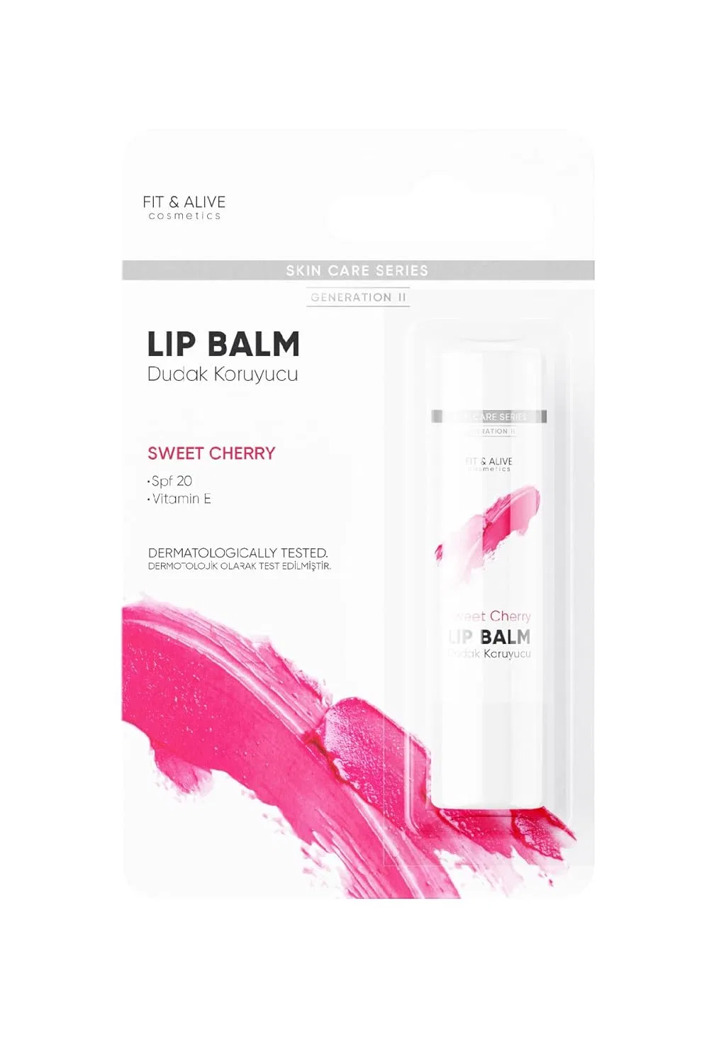 Бальзам для губ Fit & Alive Cosmetics Sweet Cherry, 1 г