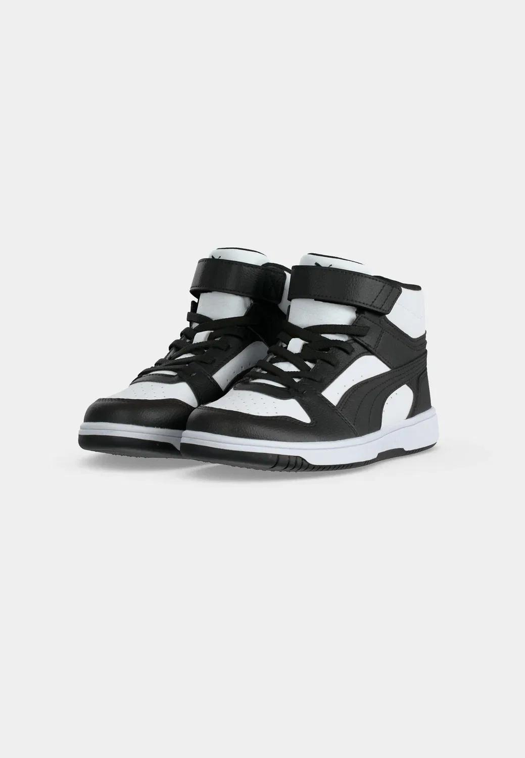Rebound slam mid unisex - высокие кроссовки Puma, White/Black — фото 3