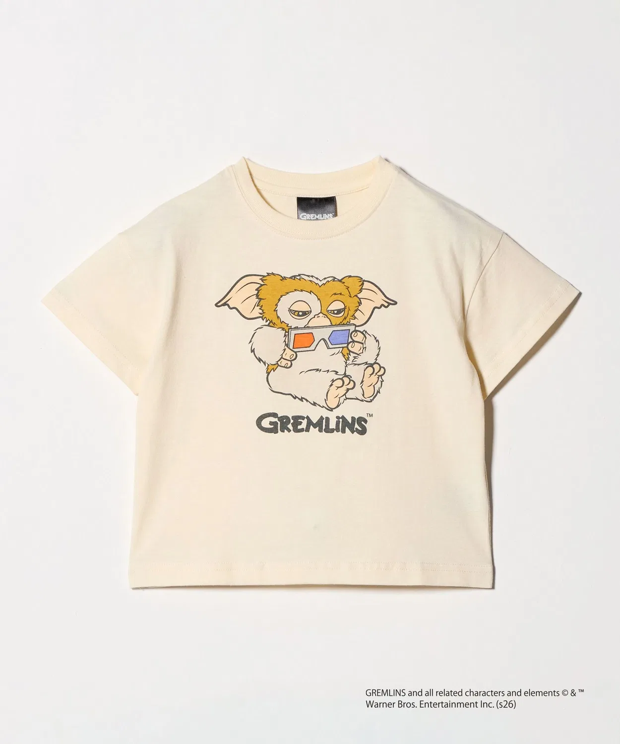Детская футболка с принтом GREMLiNS green label relaxing, Off White