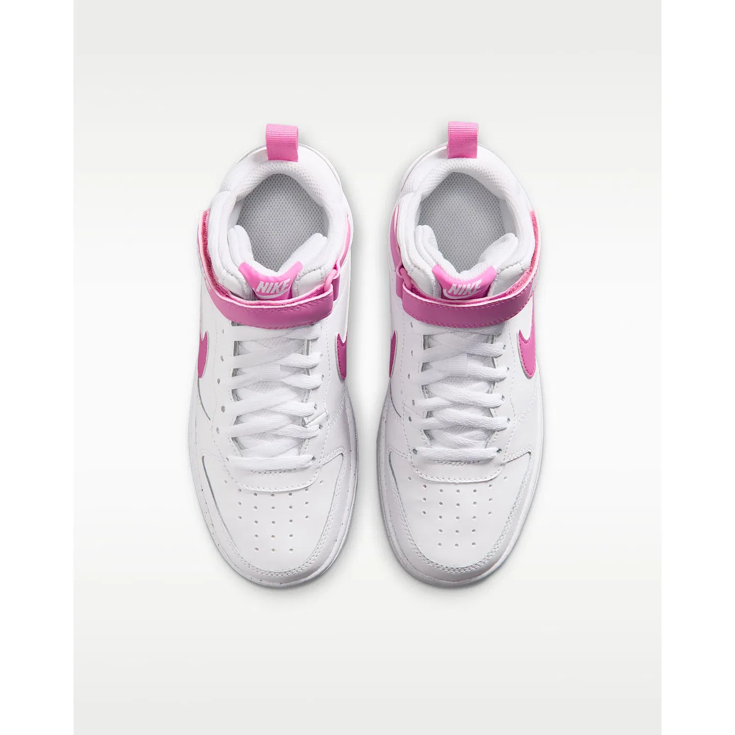 Детские кроссовки с дизайном в стиле Air Force 1 Nike Sportswear, White/Playful Pink — фото 4