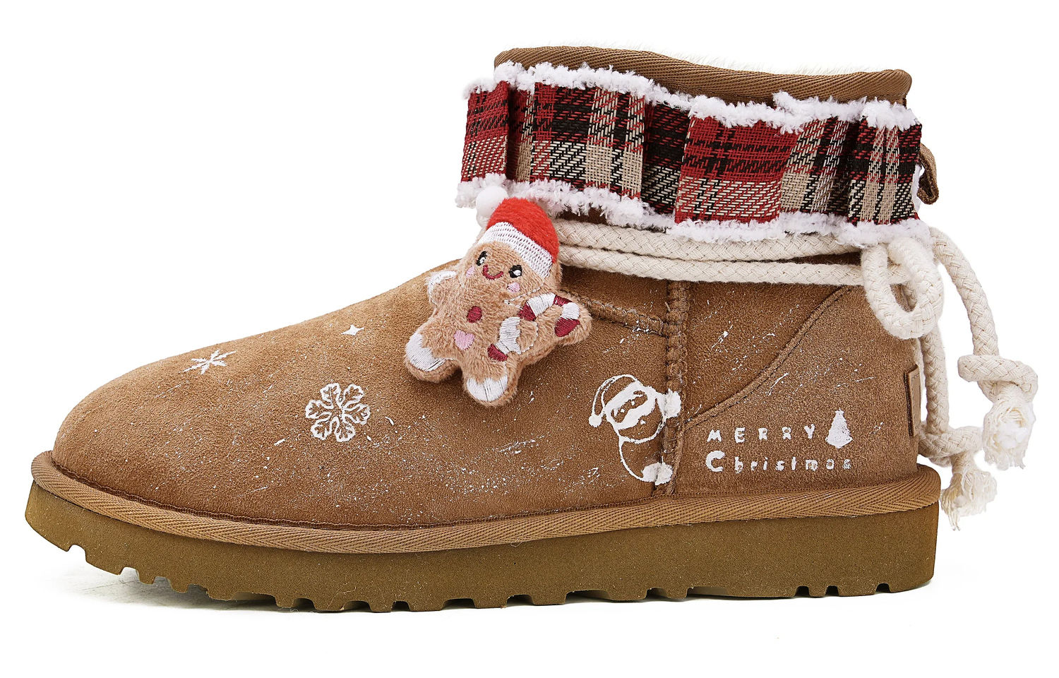 Угги Classic Mini II Boot UGG, каштановый/Звездный снег/box — фото 2