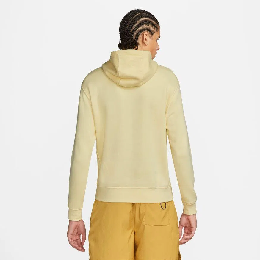 Мужское худи из флиса Nike Sportswear Club Fleece, Mangofarben Fluoreszierend Purpur Weiss — фото 2