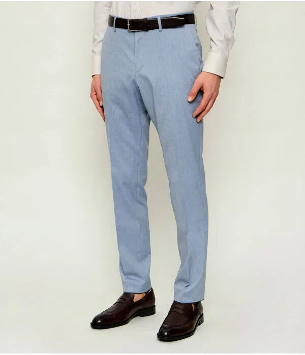 Мужские классические брюки slim fit H-Genius-MM-251 BOSS, Azzurro