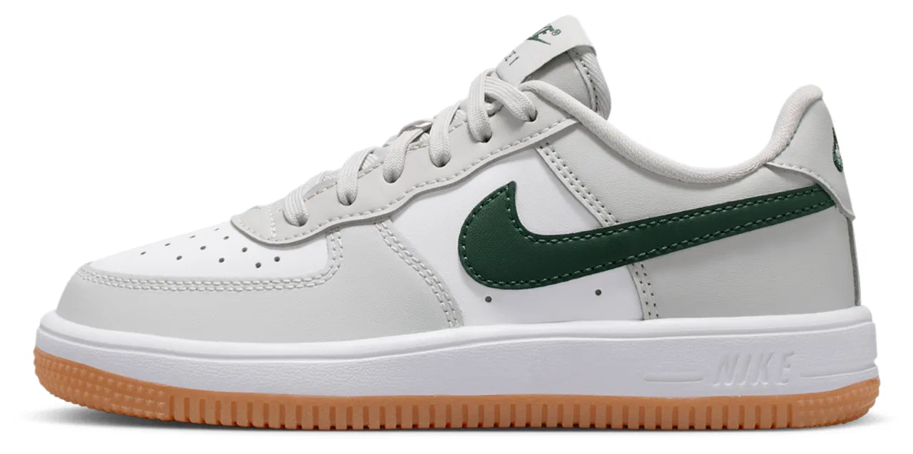 Кроссовки для девочек Air Force 1 Low Lace Nike, цвет White/Photon Dust/Fir — фото 2