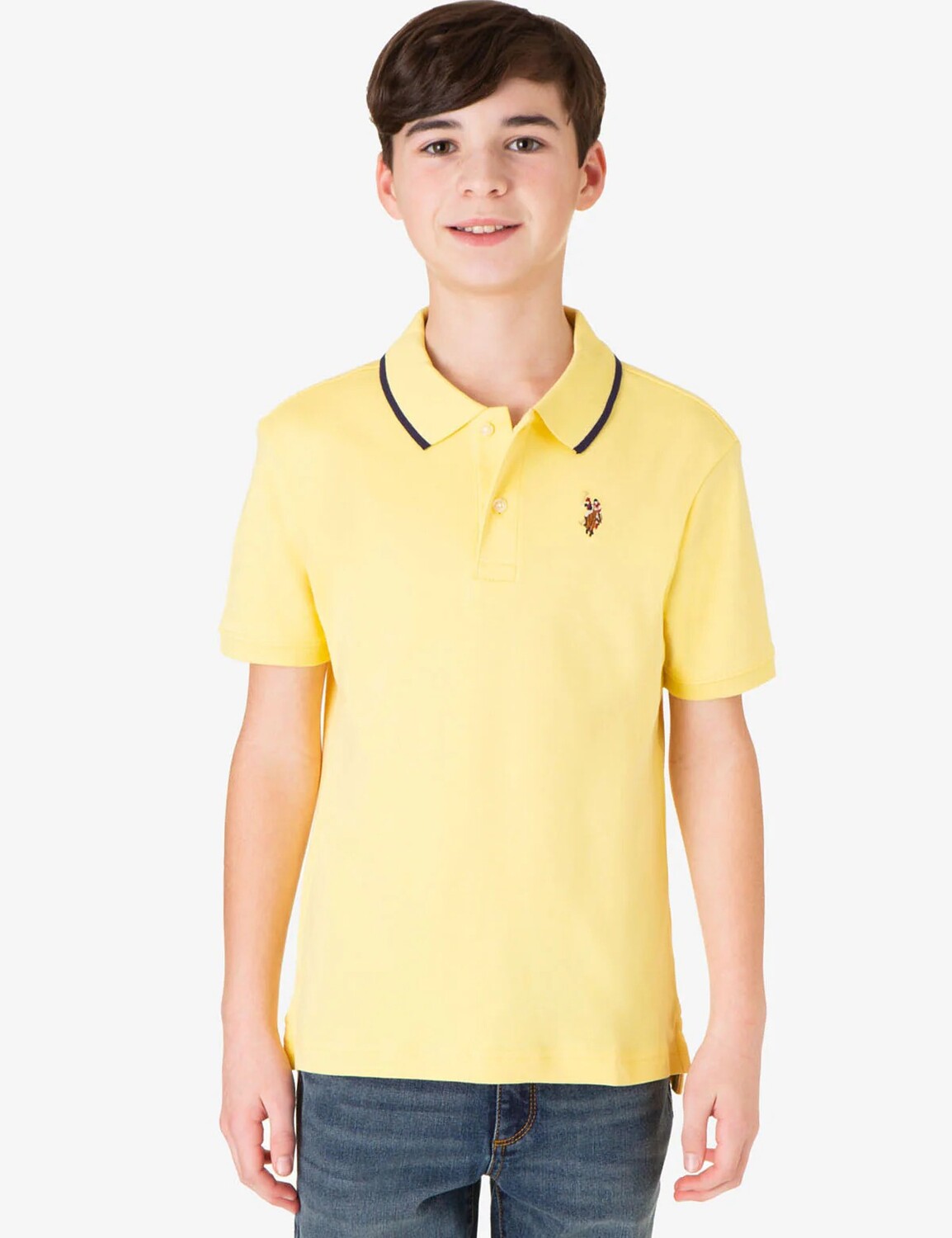 

Футболка поло U.S. Polo Assn. Boys Interlock, желтый