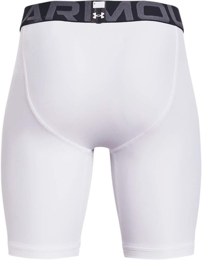 Детские шорты Under Armour HeatGear Armour, White (100)/Black — фото 4