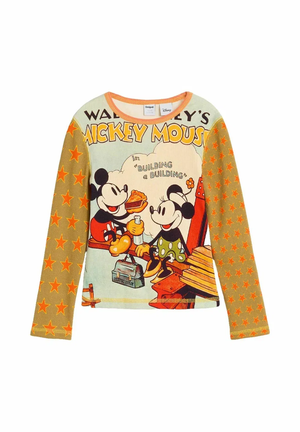 Футболка с длинными рукавами с изображением Микки Мауса Desigual, Black — фото 3