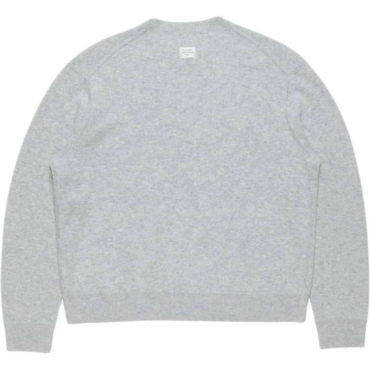 Мужской кашемировый свитер с круглым вырезом Cool Heather Gray Acne Studios — фото 3